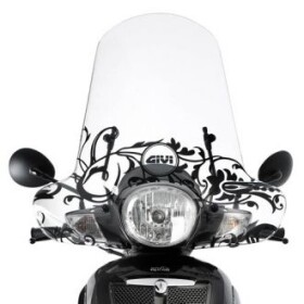 149ASP plexi čiré Aprilia Scarabeo 125-200 (07-11), vxš530x700 mm, s ochrannou rukou