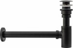 REA - Umyvadlový sifon s výpustí click-clack černý REA-A5215