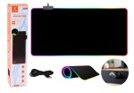 Mamido Herní podložka pod myš a klávesnici s RGB podsvícením 90x40 cm