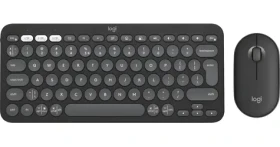 Logitech Pebble 2 Combo tonal graphite / Bezdrátová sada klávesnice a myši / Bluetooth LE / US mezinárodní (920-012239)