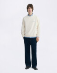 Thinking MU Dori Patch Pannacota Pepe Sweatshirt ECRU S
