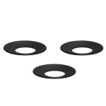 Stoff Nagel Ochranný kroužek na svíčku STOFF Nagel Black – set 3 ks, černá barva, kov