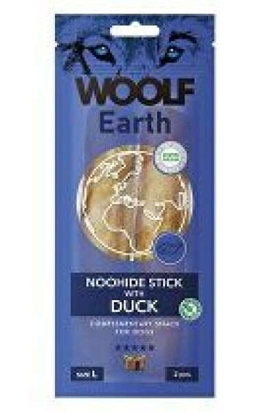 Woolf pochoutka Earth NOOHIDE L Sticks with Duck 85g