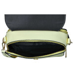 Moderní dámská koženková crossbody kabelka LB Eva, žlutá