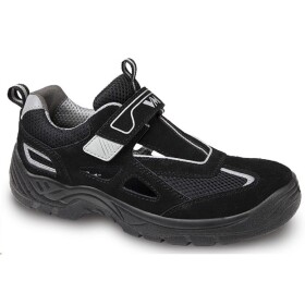 VM Obuv Sandál AMSTERDAM 2865 NON S1, pracovní s hliníkovou špicí černý 38 černé