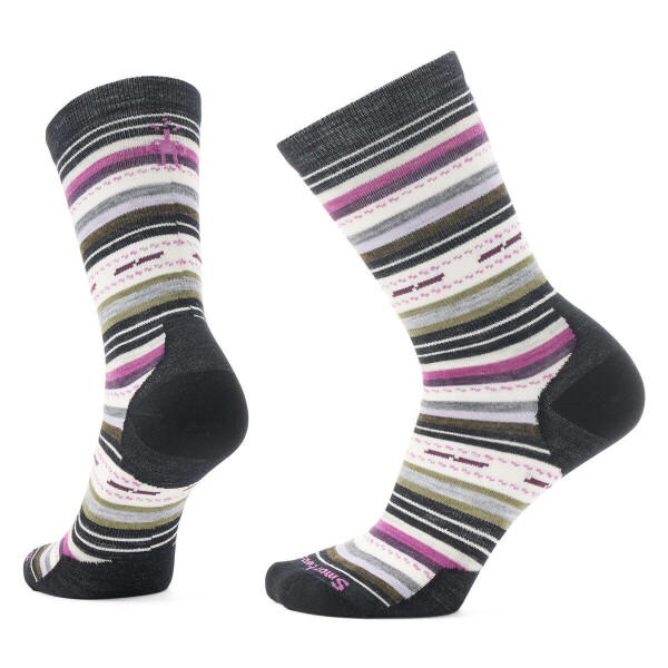 Dámské merino městské ponožky SMARTWOOL Everyday Margarita Crew Socks, White velikost: 34-37 (S)