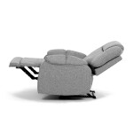 Relaxační křeslo, šedá látka, TV-4088 SIL2