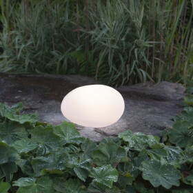 STAR TRADING Venkovní osvětlení na solární napájení LED Globy 32 cm, bílá barva, plast