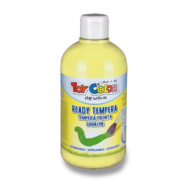 Toy Color Temperová barva Ready Tempera 500ml - světle žlutá