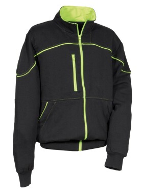 Pracovní mikina COFRA DIKLI Barva: Černá/ Limetka, Velikost: L (V547_0_05_L)