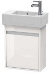 DURAVIT - Ketho Umyvadlová skříňka 55x45x23 cm, 1 dvířka, panty vlevo, lesklá bílá KT6629L2222