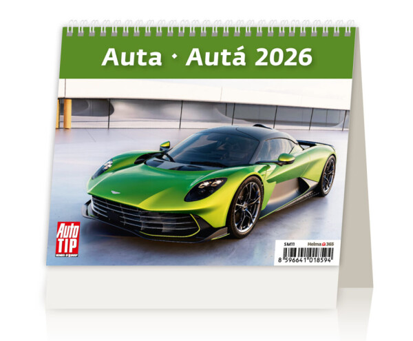 Stolní kalendář 2026 Helma MiniMax - Auta