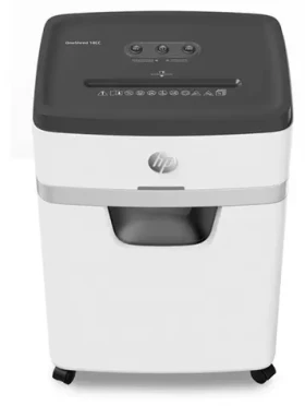 HP OneShred 18CC světle šedá / Skartovač / DIN P4 / Křížový řez 4 x 35 mm / 18 listů / 25 l (581830)