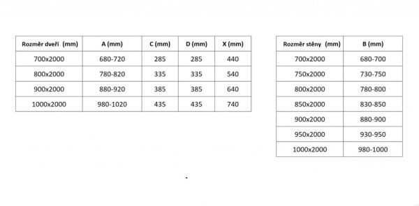MEXEN/S - Exo sprchový kout dveře křídlové 90 x 85, transparent, zlato 8182-090-085-50-00