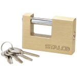 Zámek visací, mosazný B, ø 60 mm, STALCO