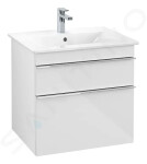 VILLEROY & BOCH - Venticello Umyvadlová skříňka, 603x590x502 mm, 2 zásuvky, Glosy White A92401DH