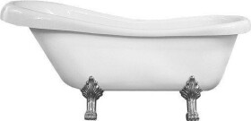 MEXEN - Retro volně stojící vana 170x75 cm bílá chrom nohy , sifon chrom 53251707500-00