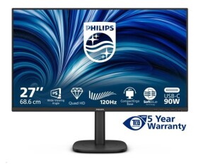 Philips MT 27" 27B2U3601 - 2560x1440,IPS,120Hz,HDMI,DP,USBhub,USB-C,RJ45,Repro,Pivot EDF_1681315