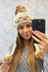 Dámská klapka na uši Nadia K321 béžová UNI