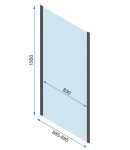 REA/S - Sprchová kabina Rapid Swing Chrome Dveře: 120 x Sprchová zástěna: 90 KPL-K05556