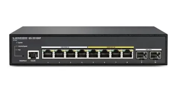Lancom GS-3510XP / Switch / Managed L2 / 4x 2,5G + 4x GbE PoE+ / 2x SFP+ 10G / 130W (61849)