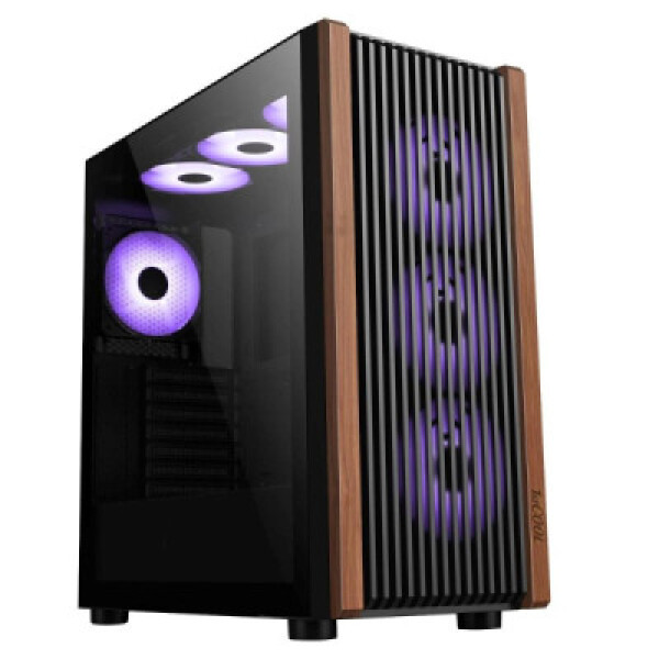 1stCOOL skříň G6 Noble, Mid Tower, ATX, AU, Průhledná Bočnice, 4x 120mm ARGB Fan, Černá EDF_1208473