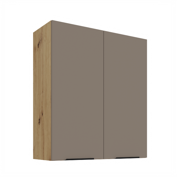 Horní skříňka Aria 80 G-90 2F Barva korpusu: Dub artisan, Barva dvířek: TA - Sandgrau AFM