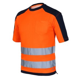 Triko HV T- SHIRT 8186 oranžovo-modré M oranžovo-modré