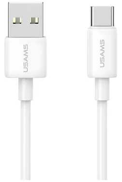 USAMS YD Series SJ708 bílá / Kabel / USB-A na USB-C / 18W 3A / 1 m (SJ708USB02)