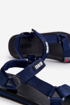 Pánské sandály na suchý zip Big Star DD174718 Námořnická modrá 43