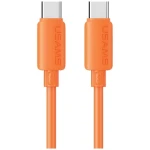 USAMS U98 oranžová / Nabíjecí a datový kabel / USB-C - Lightning / 30W / Silikonový / 1 m (SJ788USB03)
