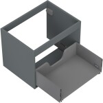 MEXEN - Box-A skříňka pro umyvadlo 60, 1 šuplík, grafit mat 91AX0-0600-470-1-66