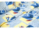Stanex Ložní bavlněné povlečení Malba modrá (LS33) ROZMĚR: 140x220 cm + polštář (90x70 cm)