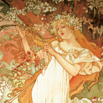 Nástěnný poznámkový kalendář 2026 NOTIQUE - Alfons Mucha, 30 x 30 cm