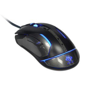 E-Blue Auroza Gaming FPS černá / herní laserová myš / 6tlačítek / 1 kolečko / drátová (USB) / 8200DPI / RGB podsvícení (MMEBE69UGB00)
