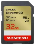 SanDisk Extreme Go SDHC 32 GB / Paměťová karta / čtení 100 MB/s / zápis 60 MB/s / vhodné pro 4K (SDSDXGN-032G-GNCIN)