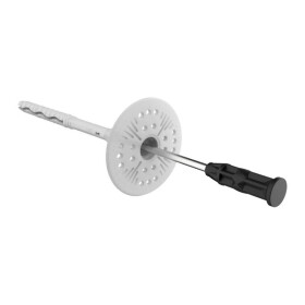 Hmoždinka talířová s kovo/plastovým rozpěrným trnem ø 10 x 120 mm, STALCO PERFECT, bal.100 ks