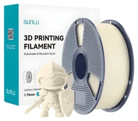 Sunlu PLA+ slonová kost / Filament / PLA / 1,75 mm / 1 kg (PLA+ BW)