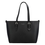 Pevná a stylová dámská koženková kabelka Lendy, černá