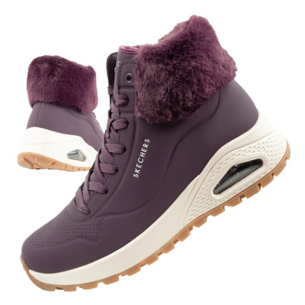 Skechers Uno Rugged dámská sportovní obuv zateplené boty zimní fialové dámské 38