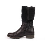 Černé kožené boty Rieker W Z9591-00 37