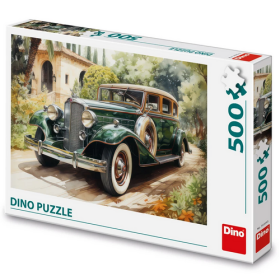 Puzzle 500 Zelený Rolls-Royce