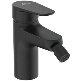 IDEAL STANDARD - ALU+ Bidetová baterie s výpustí Click-Clack, BlueStart, hedvábná černá BE132XG