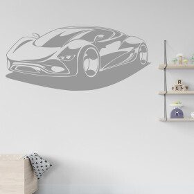Samolepka Auto budoucnosti Barva: šedá, Velikost: 60 x 27 cm