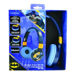 Lexibook 2v1 bluetooth skládací sluchátka Batman s limitem hlasitosti