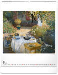 Nástěnný kalendář 2026 NOTIQUE - Claude Monet, 48 x 56 cm