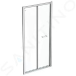 IDEAL STANDARD - Connect 2 Skládací sprchové dveře 850 mm, silver bright/čiré sklo K9286EO