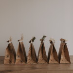 Eulenschnitt Papírový sáček Illustrations 27 × 21 cm – set 6 ks, hnědá barva, přírodní barva, papír