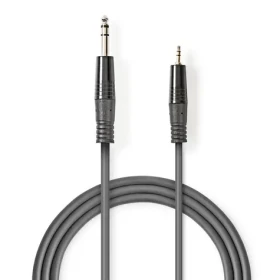 Nedis Stereo Audio kabel jack 6.35 mm (M) - jack 3.5 mm (M) 1.50 m tmavě šedá (COTH23205GY15)
