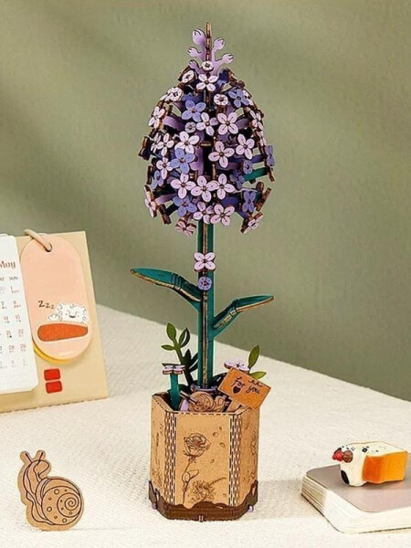 NiXiM Dřevěné 3D puzzle/Šeřík